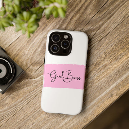 Girl Boss Phone Case - Chic and Stylish Protective Case for iPhone and Google Pixel, Empowering Women Design