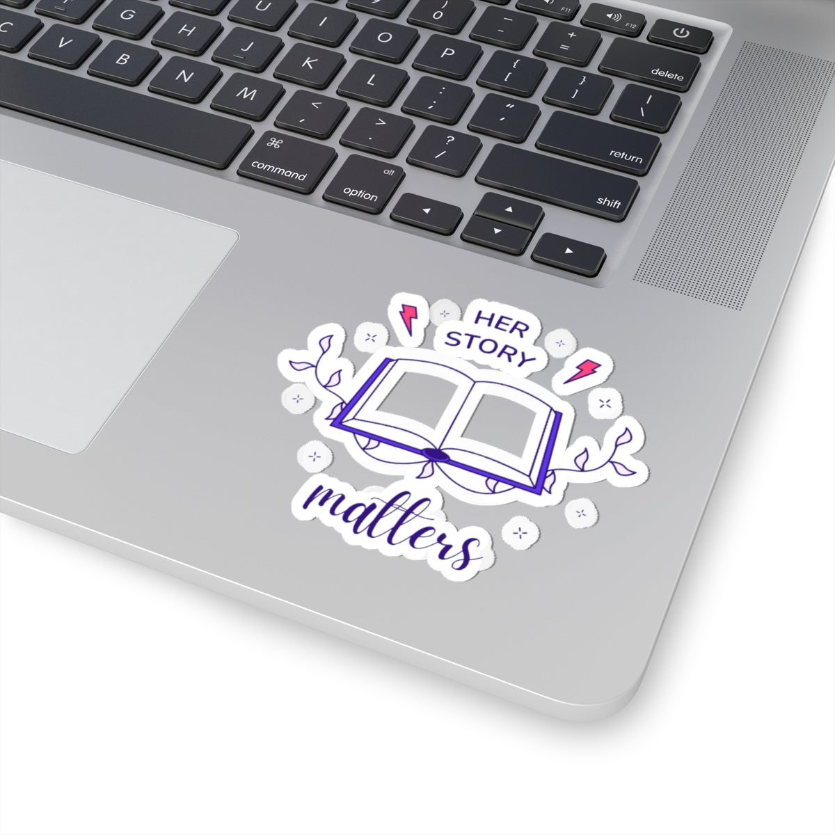 Empowering Sticker - Celebrate Her Story, Feminist Decor, Educational Gift, Laptop Decals, Women's Rights, Books
