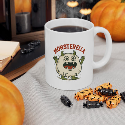 Funny Monsterella Cheese Lover Ceramic Mug - Perfect Gift for Foodies, Kitchen Decor, Coffee Lovers, Humorous Kitchenware