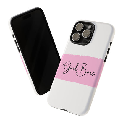 Girl Boss Phone Case - Chic and Stylish Protective Case for iPhone and Google Pixel, Empowering Women Design