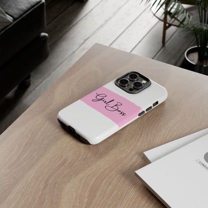 Girl Boss Phone Case - Chic and Stylish Protective Case for iPhone and Google Pixel, Empowering Women Design