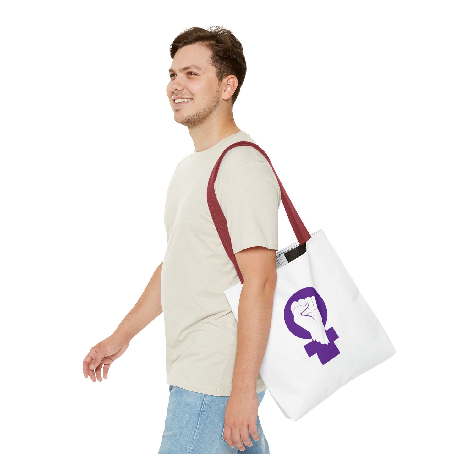 Empowerment Tote Bag for Feminists, Eco-Friendly Shopping Bag, Reusable Carryall, Gift for Women, Protest March Gear