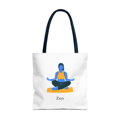 Zen Tote Bag, Yoga Bag, Meditation Tote, Gift for Yogis, Inspirational Tote, Relaxation Accessory