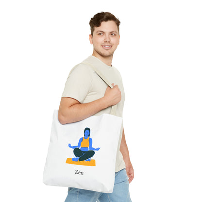 Zen Tote Bag, Yoga Bag, Meditation Tote, Gift for Yogis, Inspirational Tote, Relaxation Accessory