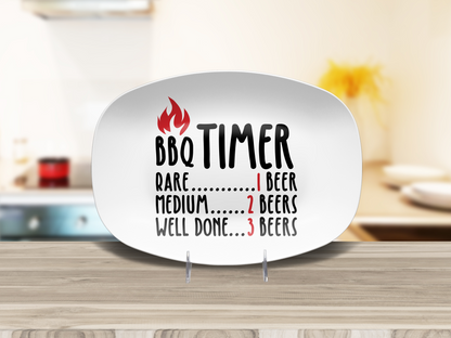 Funny BBQ Timer Platter