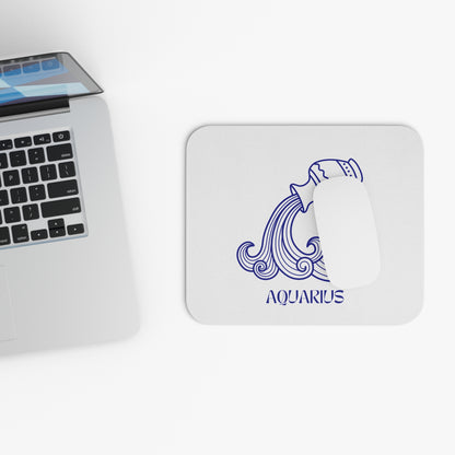 Aquarius Zodiac Mouse Pad, Astrology Desk Mat, Horoscope Gift, Unique Office Decor, Personalized Workstation Accessory