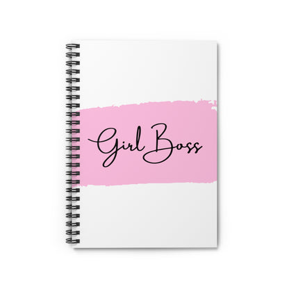 Girl Boss Spiral Notebook, Motivational Journal, Boss Lady Gift, Inspirational Stationery, Entrepreneur Planner, Cute Office