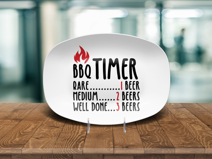 Funny BBQ Timer Platter