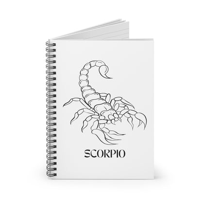 Zodiac Scorpio Spiral Notebook - Great for Astrologers, Journal Lovers, Birthdays, or School Use, Gift for Scorpios