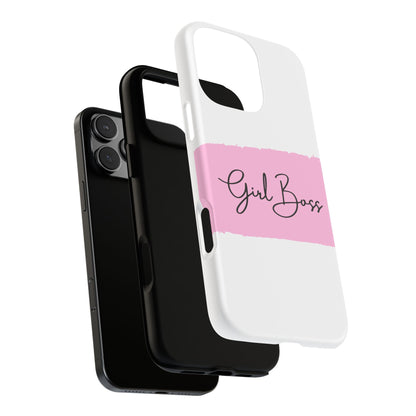 Girl Boss Phone Case - Chic and Stylish Protective Case for iPhone and Google Pixel, Empowering Women Design