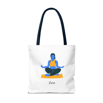 Zen Tote Bag, Yoga Bag, Meditation Tote, Gift for Yogis, Inspirational Tote, Relaxation Accessory