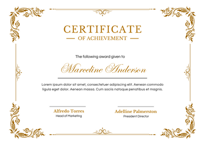 Certificate Award, Certificate of Achievement Professional Template, Mini-Certificate, Team Award Idea, Course Certificate of Completion