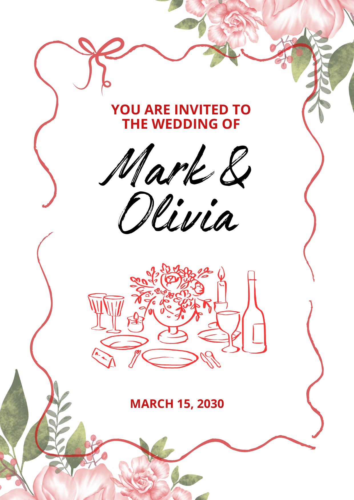 Wedding Card Invitation, Bridal Shower Invite, Custom Invitations, Modern Invite Suite, Minimal Invitation, Elegant Wedding Invitation