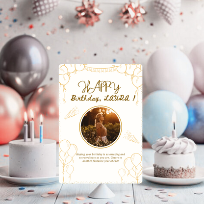 Birthday Cards, Greeting Cards, Customizable Card, Editable Birthday Card, Personal Message Card, Birthday Wishes, Unique Greeting Card