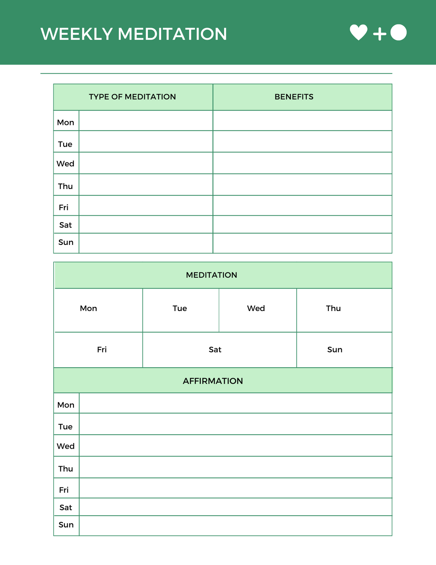 Self Care Planner | 7-Page Digital Wellness Journal | Printable Self-Care Tracker | Mental Health & Wellness Planner PDF | Digital Download