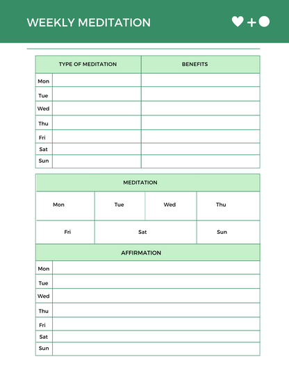 Self Care Planner | 7-Page Digital Wellness Journal | Printable Self-Care Tracker | Mental Health & Wellness Planner PDF | Digital Download