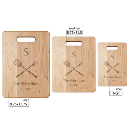 Personalized Family Cutting Board