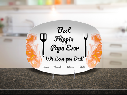 Best Flippin Papa Ever BBQ Platter