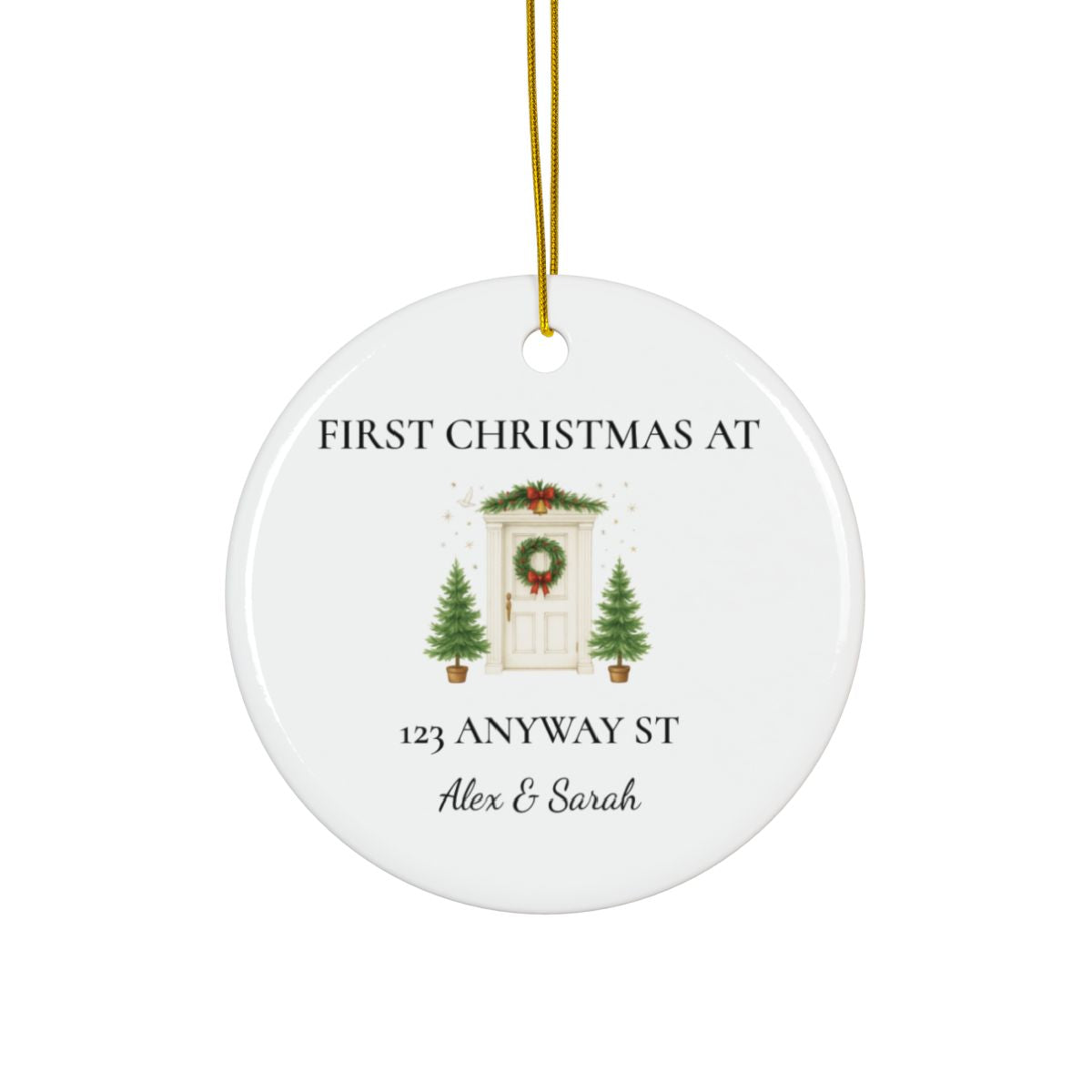 First Christmas At Personalized Ornament