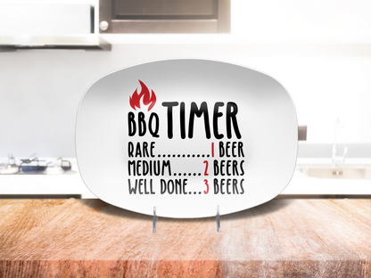 Funny BBQ Timer Platter
