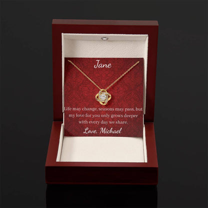 Life may change, seasons may pass, but my love for you only grows deeper with every day we share.