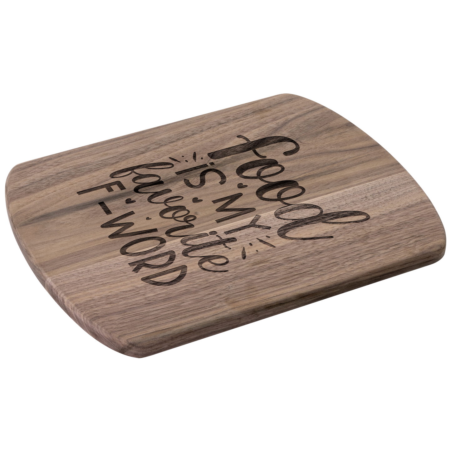 Food is My Favorite F-Word - Hardwood Oval Cutting Board