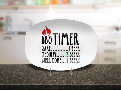 Funny BBQ Timer Platter